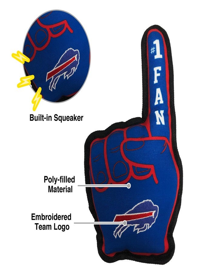 Pets First NFL Buffalo Bills #1 Fan Toy for Dogs & Cats. Best Tough PET Toy with Inner Squeaker - Image 4